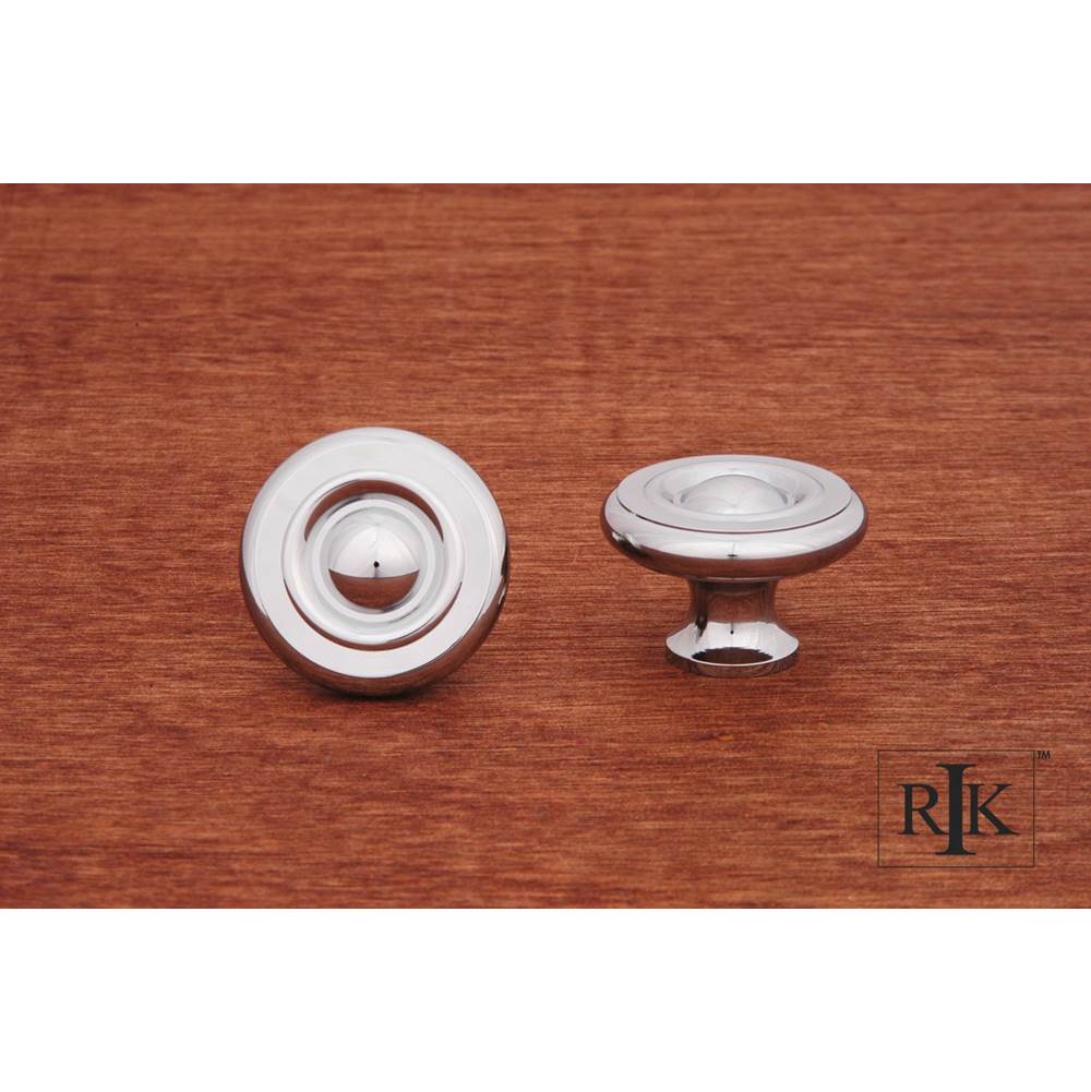 RK International - Large Solid Georgian Knob - Chrome