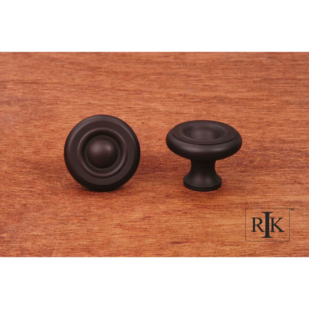 RK International - Small Solid Georgian Knob - Oil Rubbed Bronze