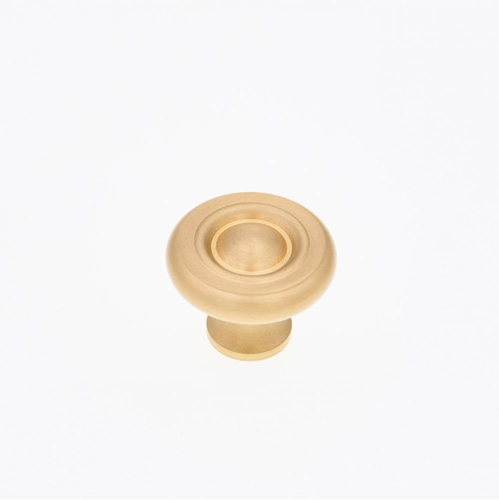 RK International - Small Solid Georgian Knob - Satin Brass