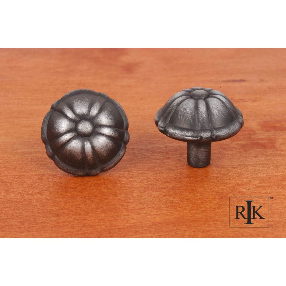 RK International - Small Petal Knob - Distressed Nickel