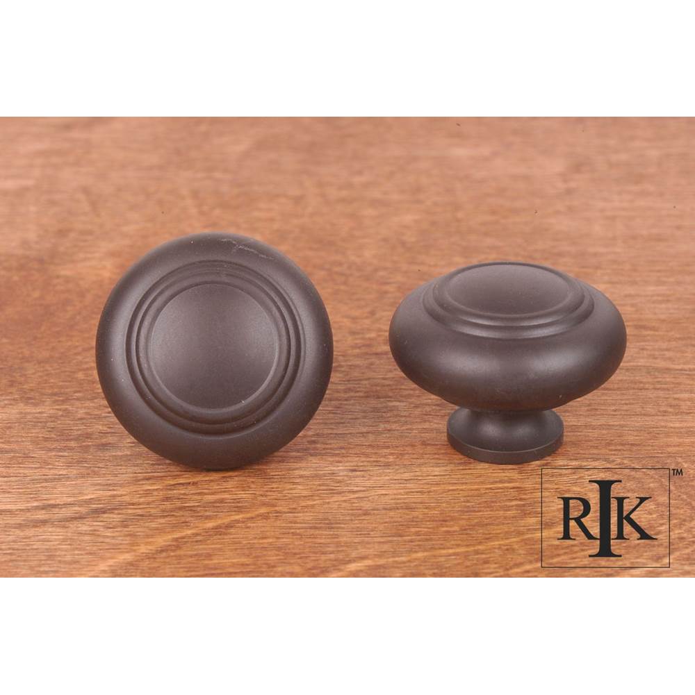 RK International - Large Double Ringed Knob - Oil Rubbed Bronze