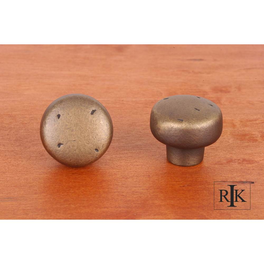 RK International - Distressed Heavy Circular Knob - Antique English