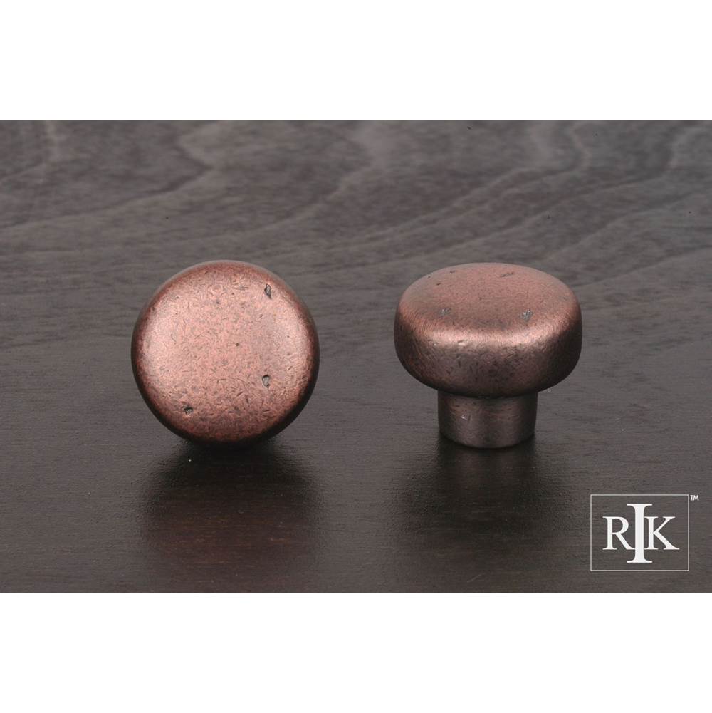 RK International - Distressed Heavy Circular Knob - Distressed Copper