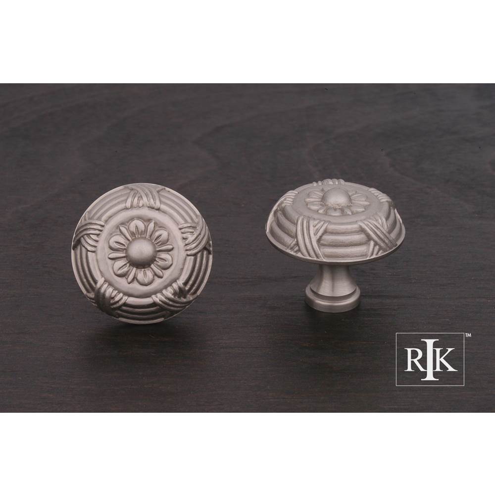 RK International - Large Crosses and Petals Knob - Satin Nickel