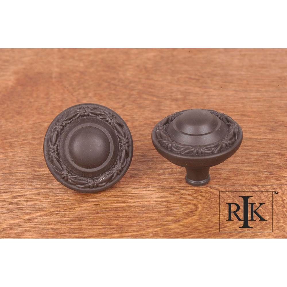 RK International - Big Deco-Leaf Edge Knob - Oil Rubbed Bronze