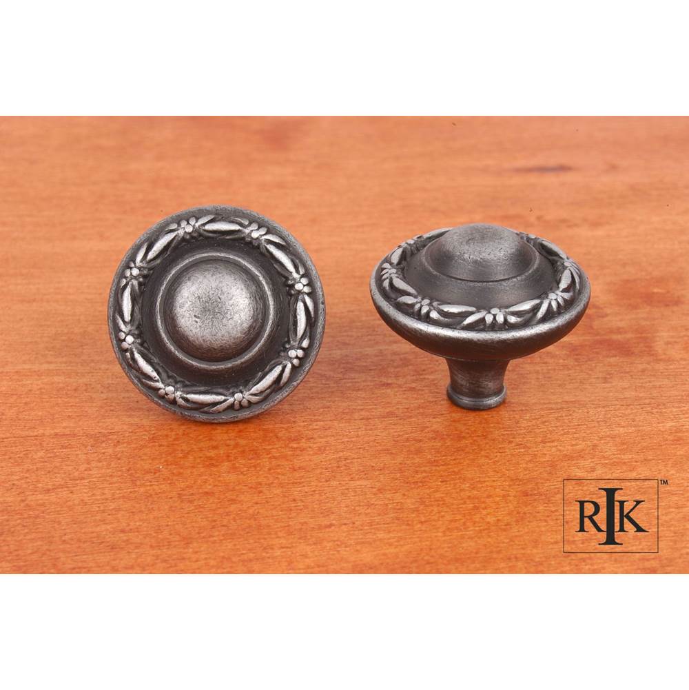 RK International - Small Deco-Lead Edge Knob - Distressed Nickel