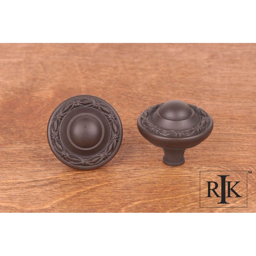 RK International - Small Deco-Lead Edge Knob - Oil Rubbed Bronze