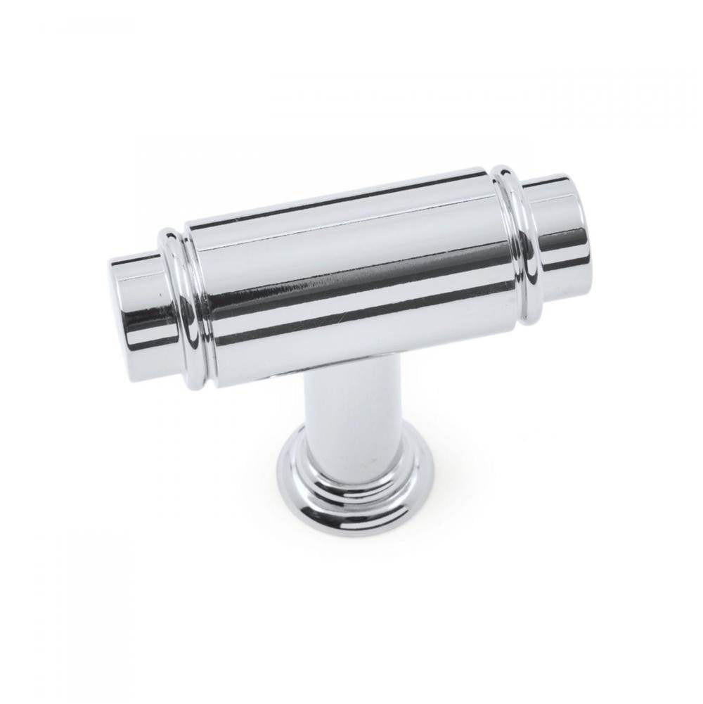 RK International - Small Cylinder Knob - Polished Chrome