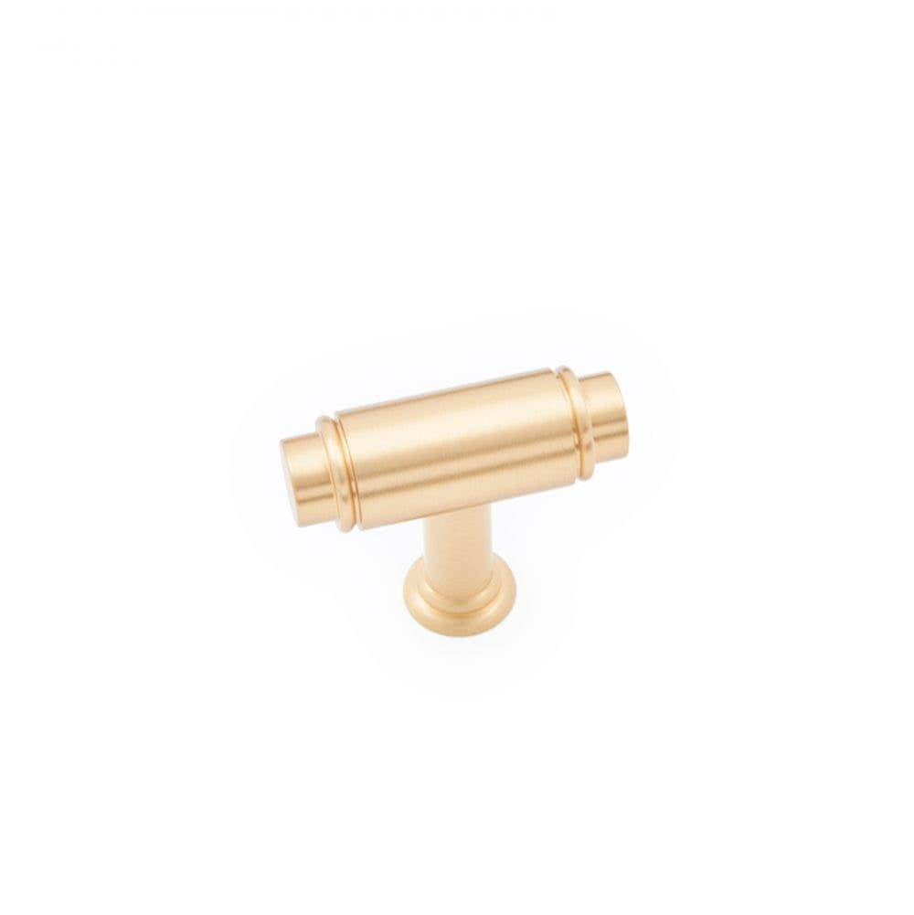 RK International - Small Cylinder Knob - Satin Brass