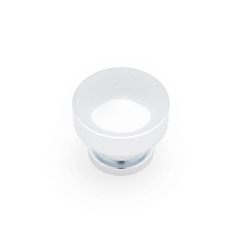 RK International - Circular Knob with Raised Center - Polished Chrome