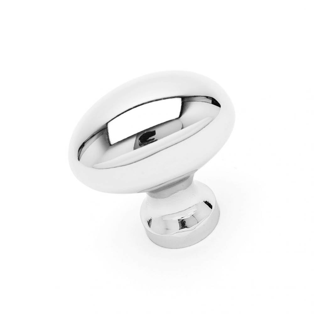 RK International - Football Knob - Polished Nickel