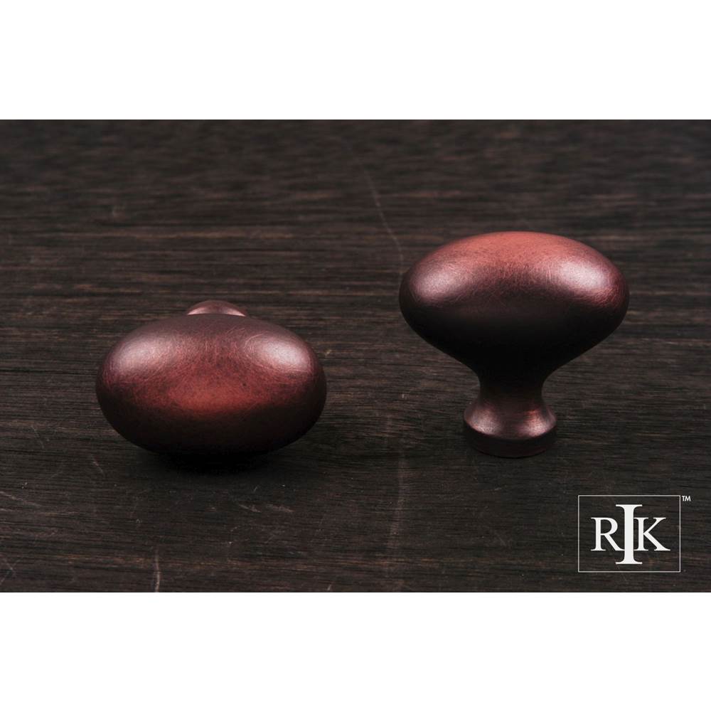 RK International - Oval Knob - Distressed Copper