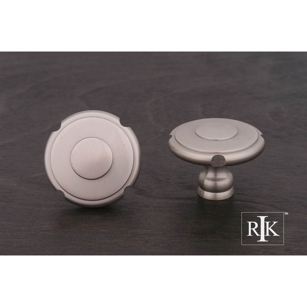 RK International - Large Truncated Edge Knob - Satin Nickel