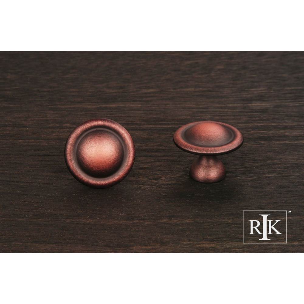 RK International - Small Smooth Dome Knob - Distressed Copper
