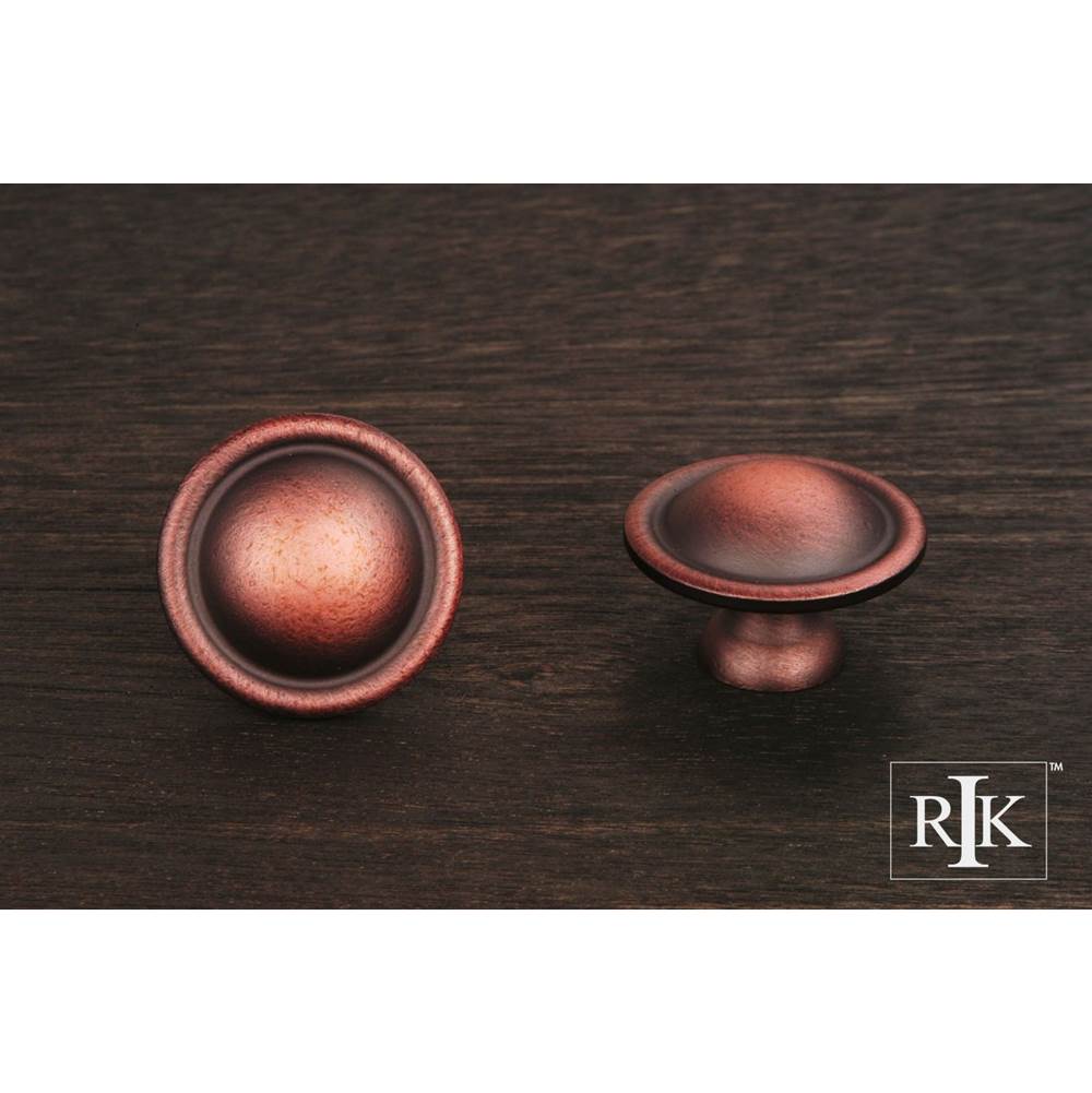 RK International - Large Smooth Dome Knob - Distressed Copper