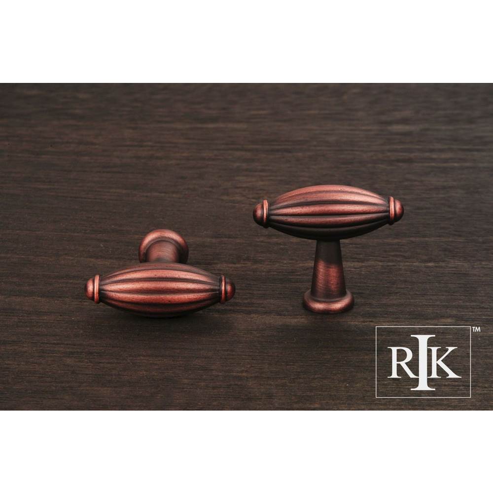 RK International - Small Indian Drum Knob - Distressed Copper