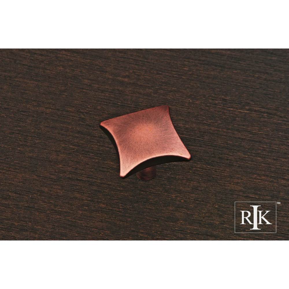 RK International - Plain Knob with Four Curves - Distressed Copper