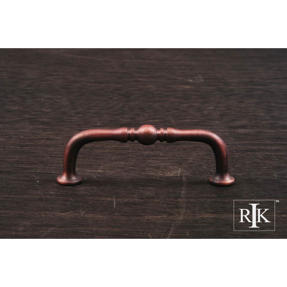 RK International - Decorative Elongated Colonial Pull - Distressed Copper