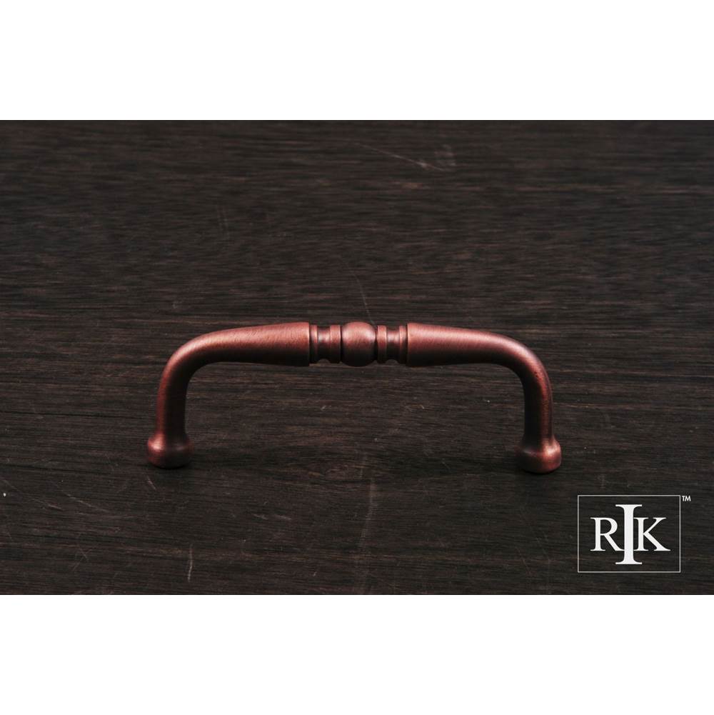 RK International - 3'' c/c Decorative Curved Pull - Distressed Copper
