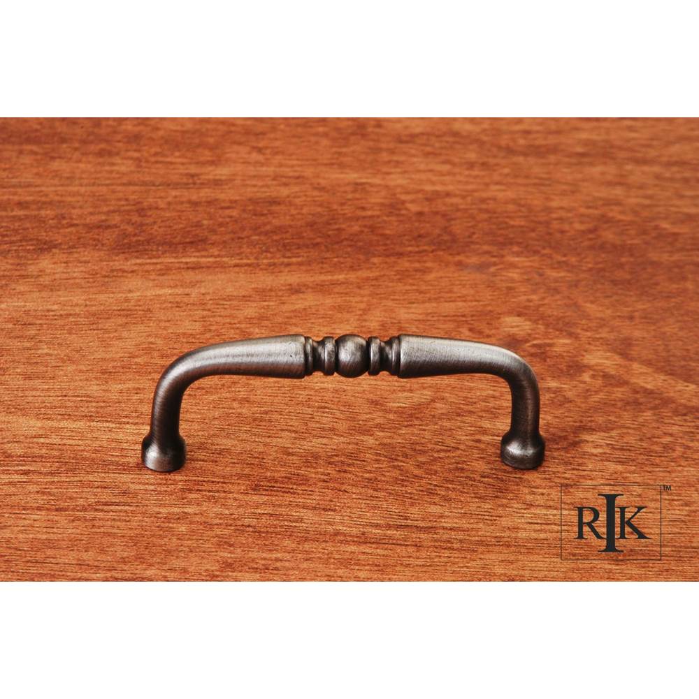 RK International - 3'' c/c Decorative Curved Pull - Distressed Nickel
