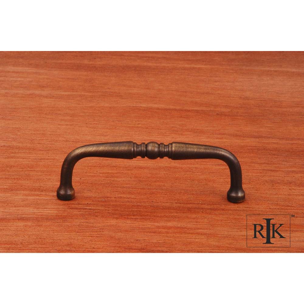 RK International - 3 1/2'' c/c Decorative Curved Pull - Antique English