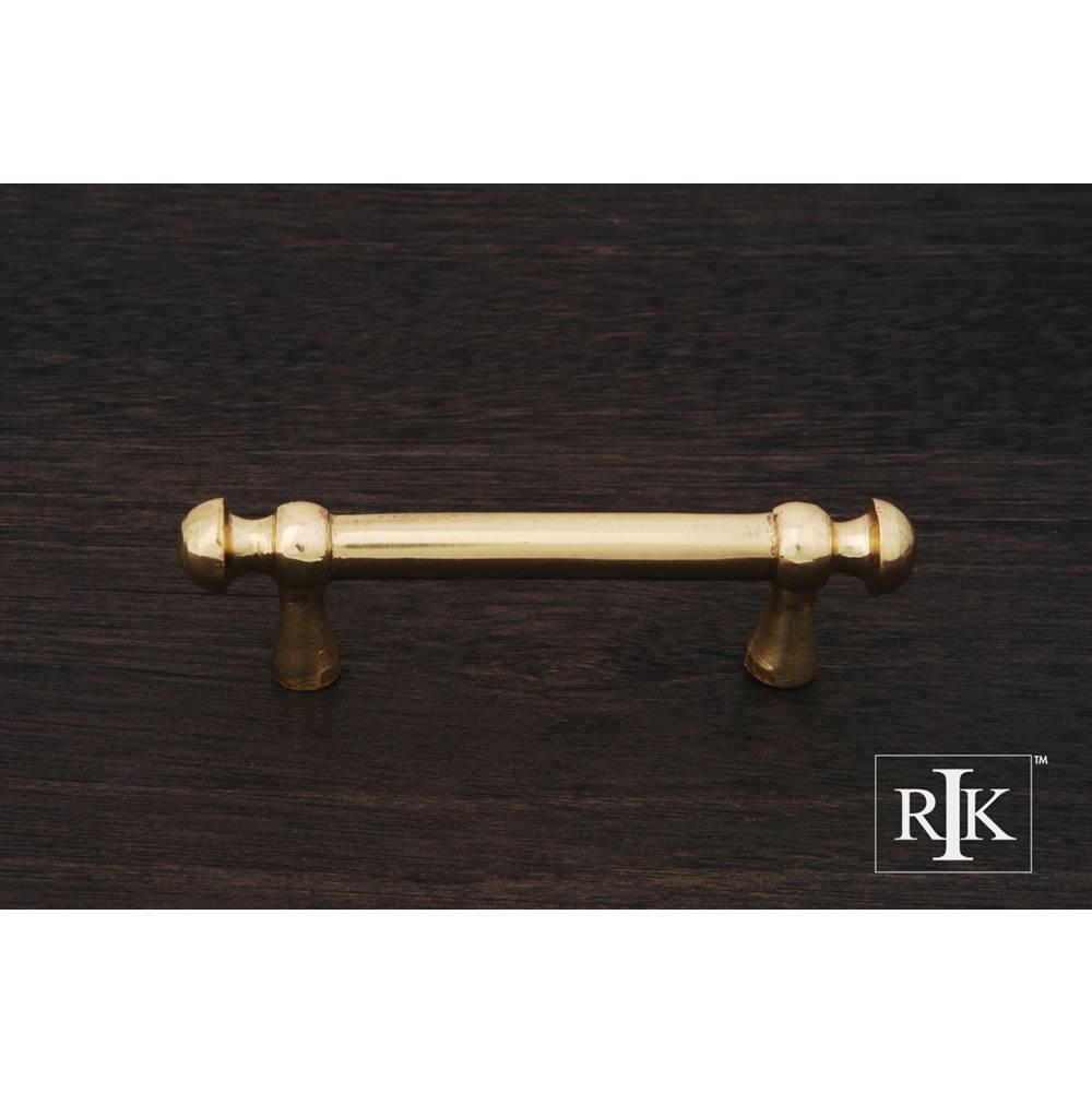 RK International - Distressed Decorative Rod Pull - Polished Brass