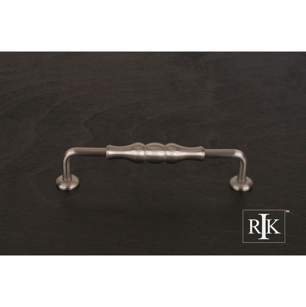 RK International - 5'' c/c Beaded Middle Vertical Pull - Satin Nickel