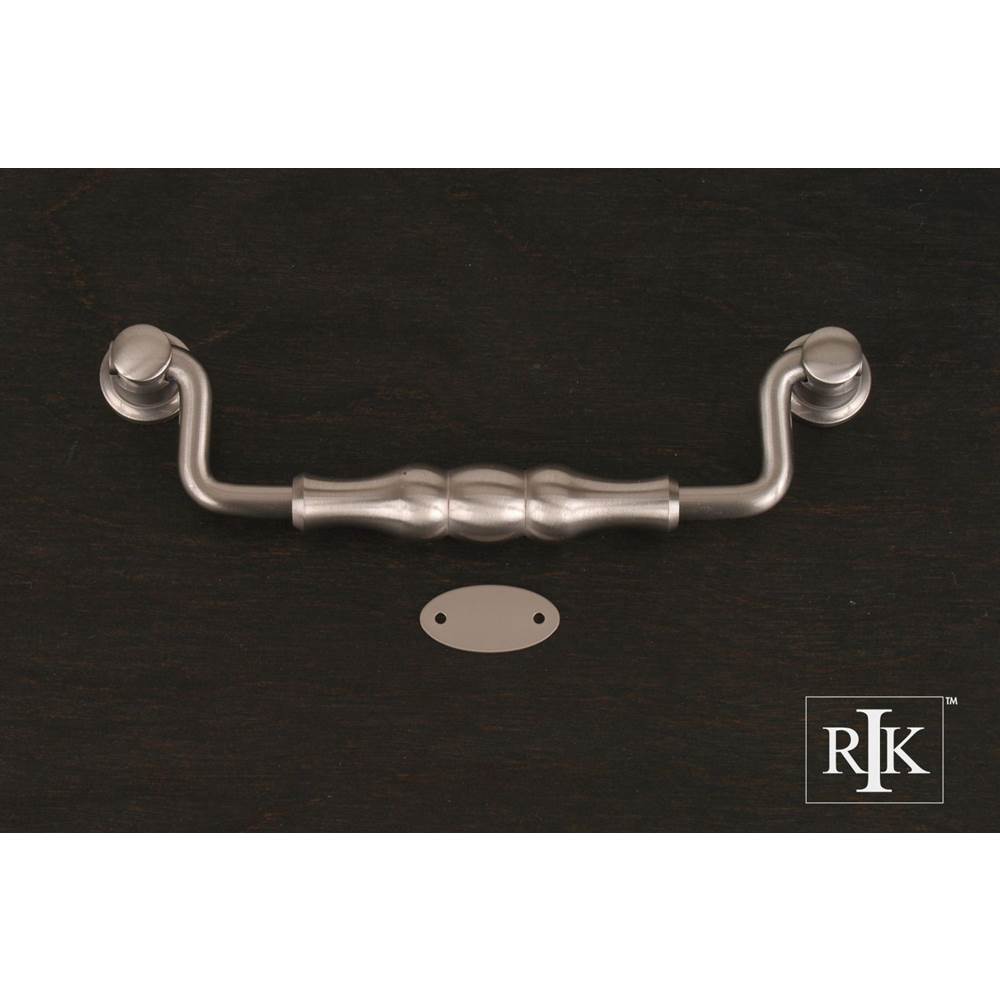 RK International - 5'' c/c Beaded Middle Hanging Pull - Satin Nickel