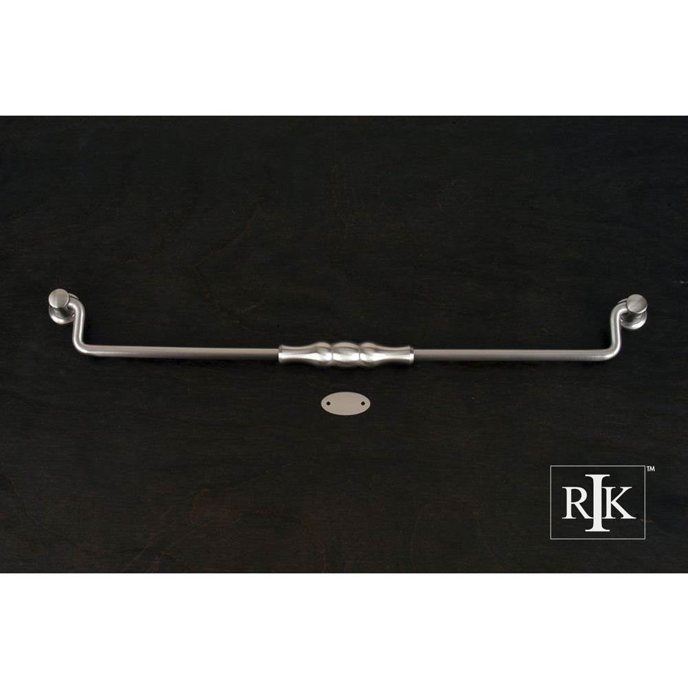 RK International - 12'' c/c Beaded Middle Hanging Pull - Satin Nickel