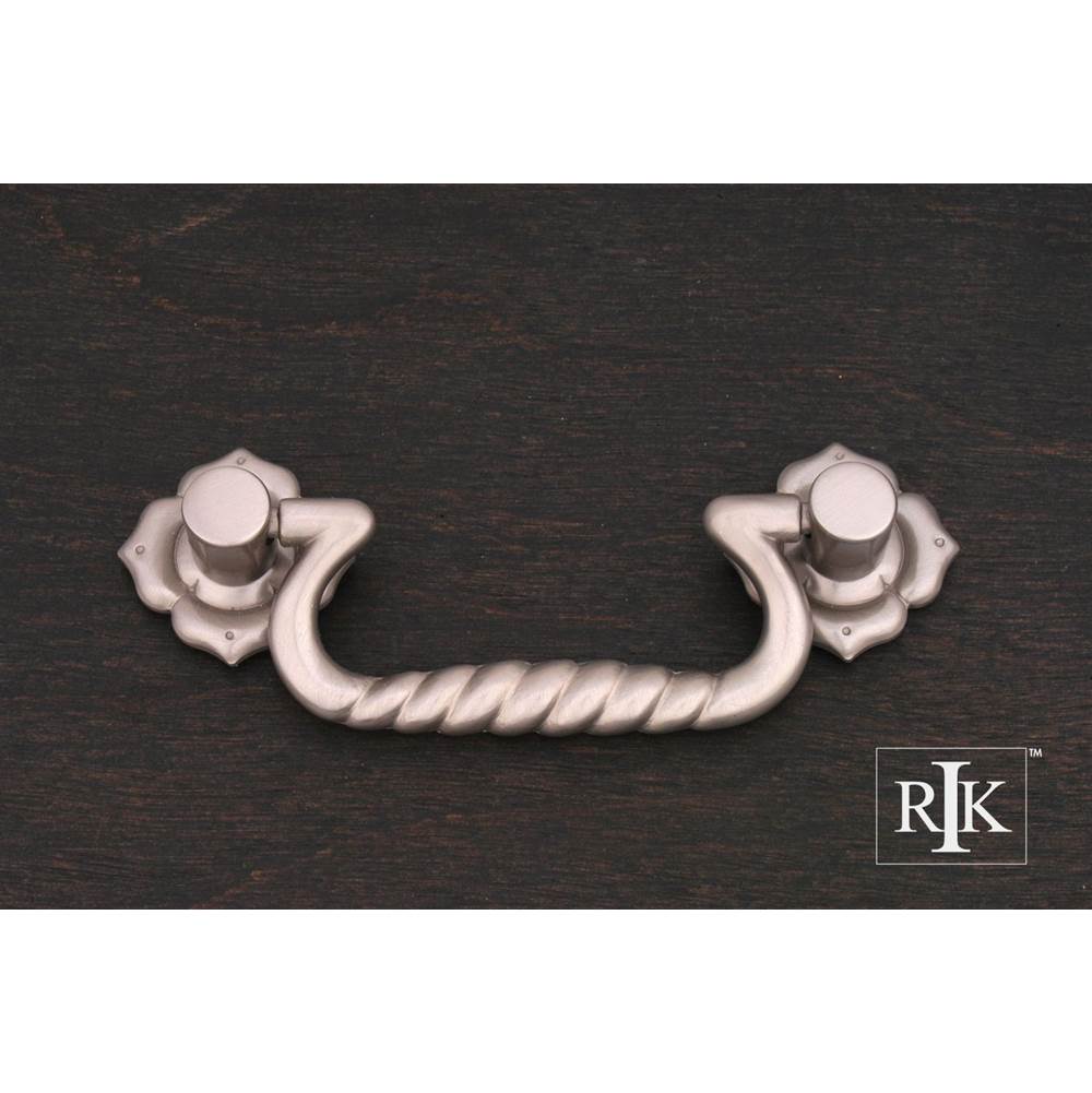 RK International - Rope Bail Pull with Clover Ends - Satin Nickel