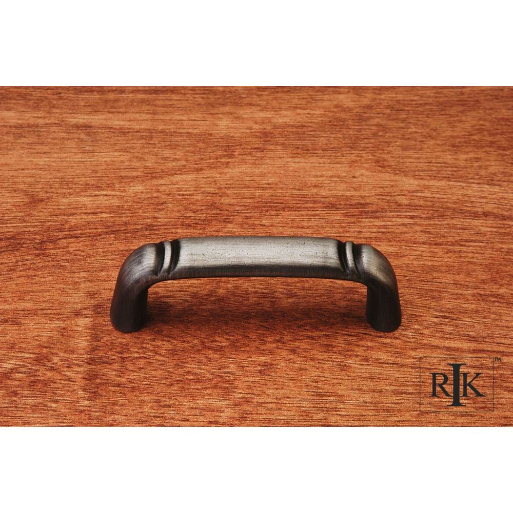 RK International - Smooth Pull with Curved Lines at End - Distressed Nickel