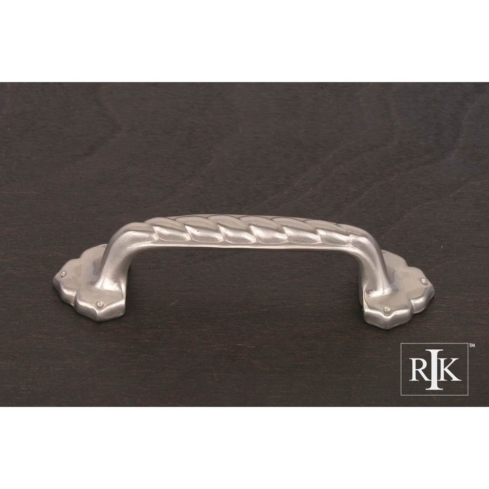RK International - Big Rope Pull with Clover Ends - Satin Nickel