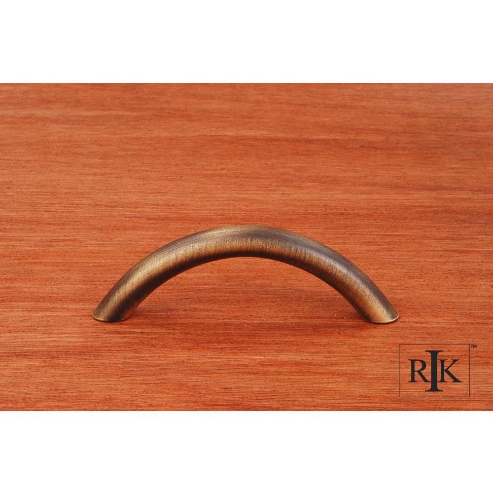 RK International - 3'' c/c Half Moon Pull - Antique English