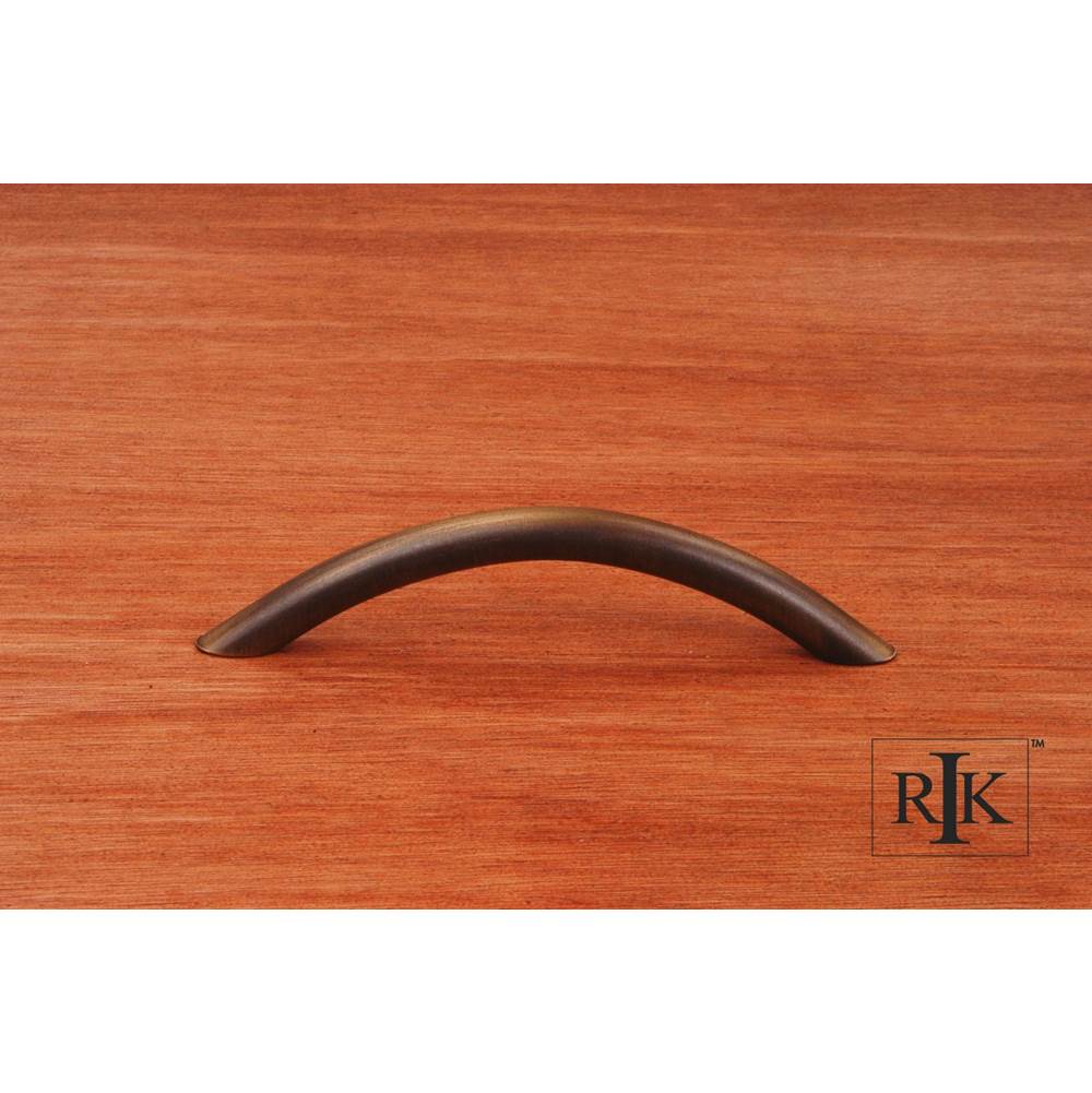 RK International - 4'' c/c Half Moon Pull - Antique English