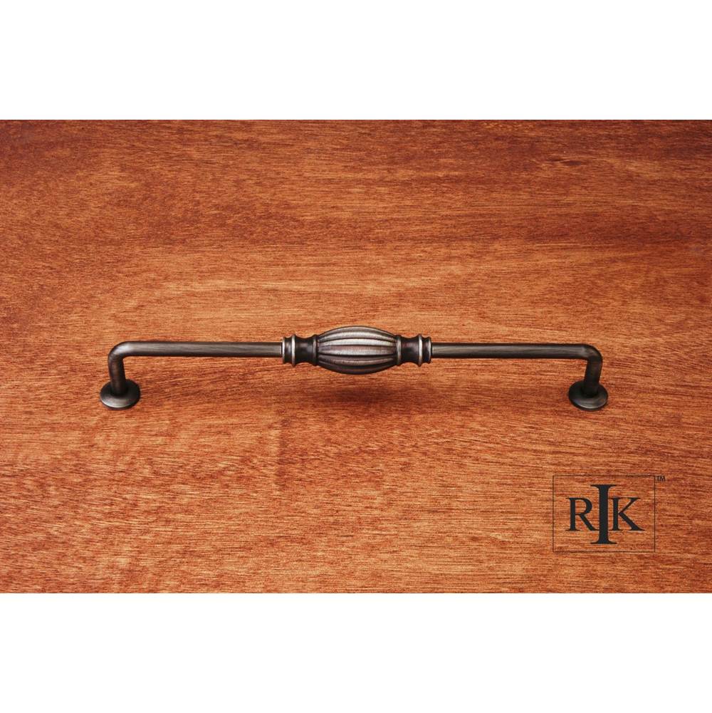 RK International - 8'' c/c Indian Drum Vertical Pull - Distressed Nickel