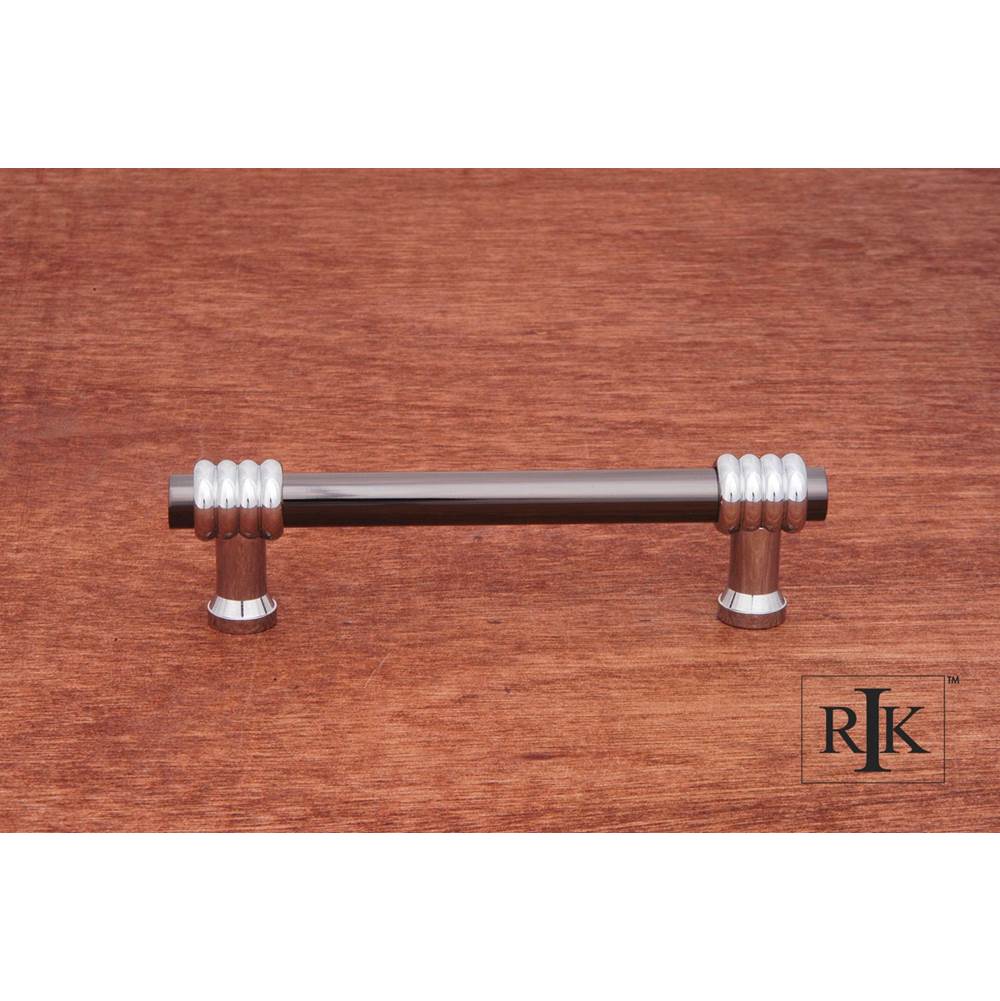 RK International - 3 1/2'' c/c Swirl Pull - Black Nickel,Chrome