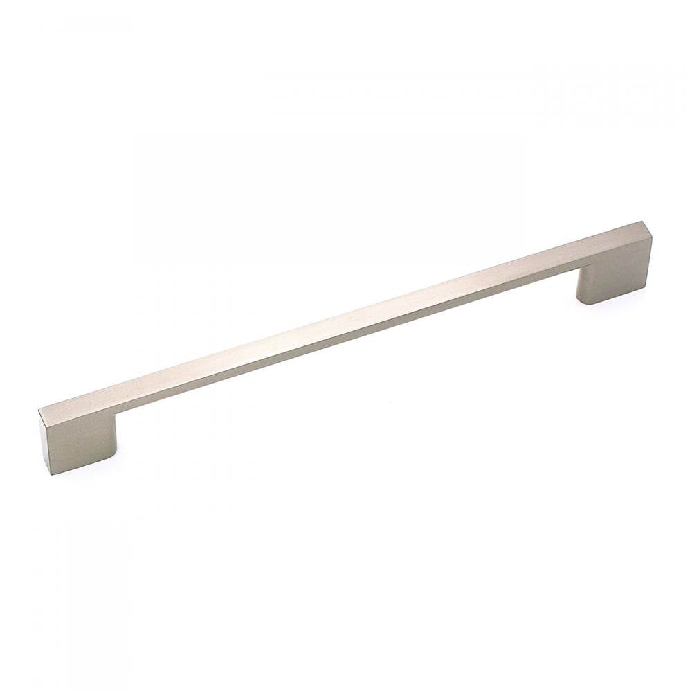 RK International - 192mm c/c Square Box Rail Bar Pull - Satin Nickel