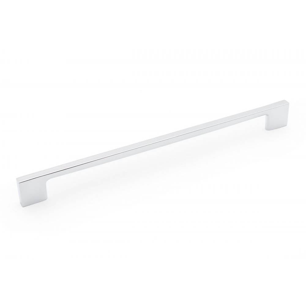 RK International - 256mm c/c Square Box Rail Bar Pull - Polished Chrome