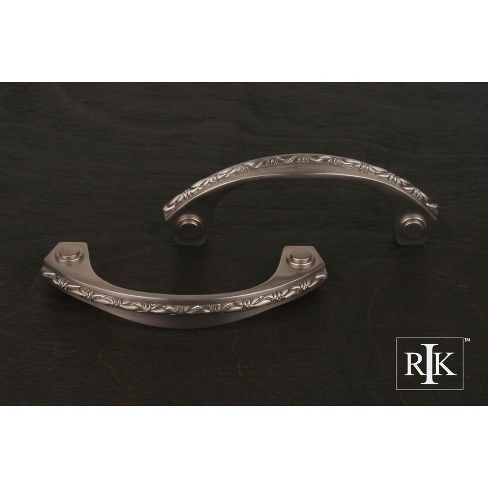 RK International - Deco-Leaf Bow Pull - Satin Nickel