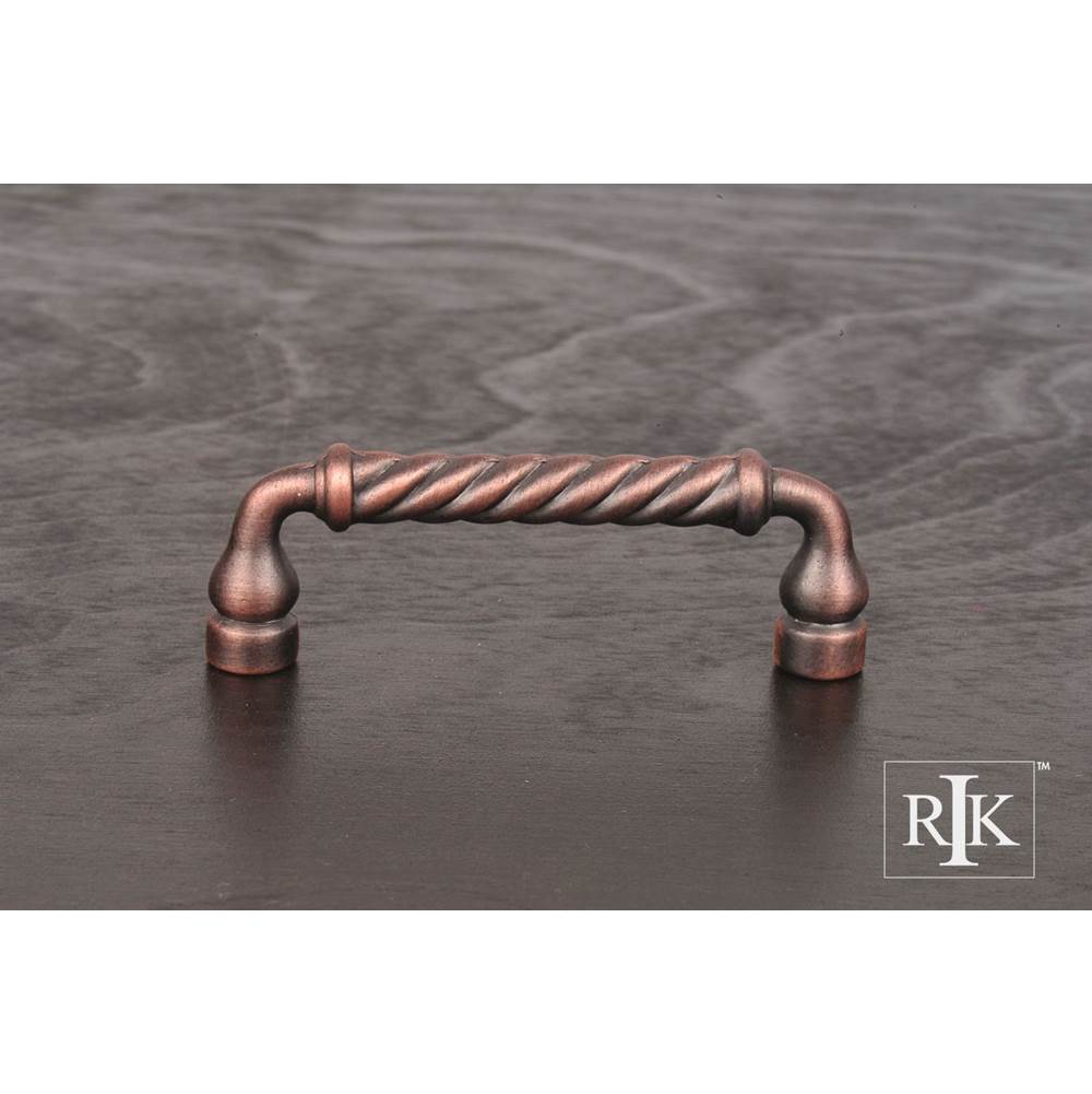 RK International - 3'' c/c Twisted Pull - Distressed Copper