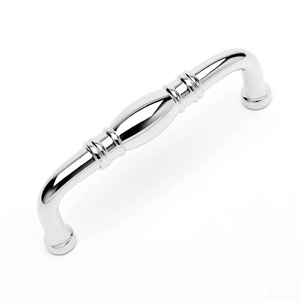 RK International - 3'' c/c Barrel Middle Pull - Polished Nickel