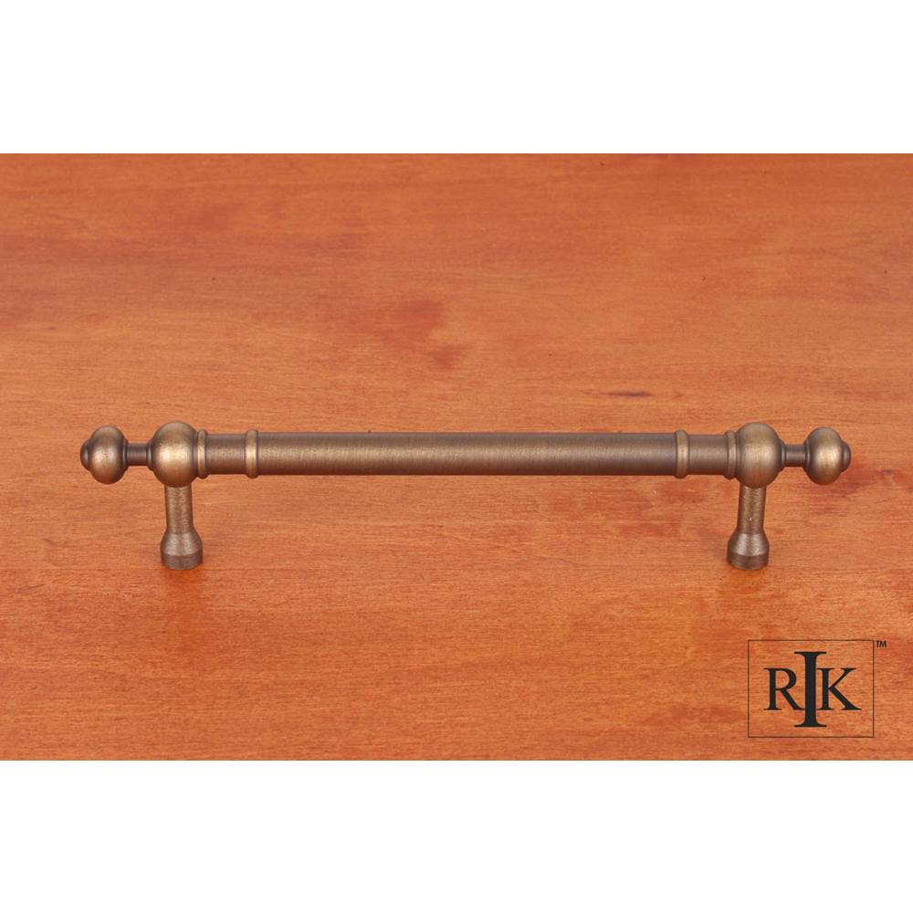 RK International - 5'' c/c Plain Pull with Decorative Ends - Antique English