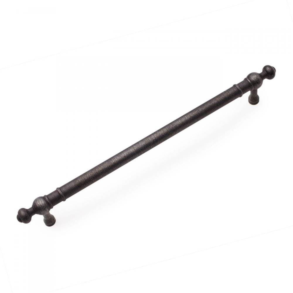 RK International - 8'' c/c Plain Pull with Decorative Ends - Distressed Nickel
