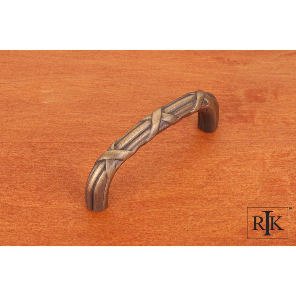 RK International - 3'' c/c Lines and Crosses Pull - Antique English