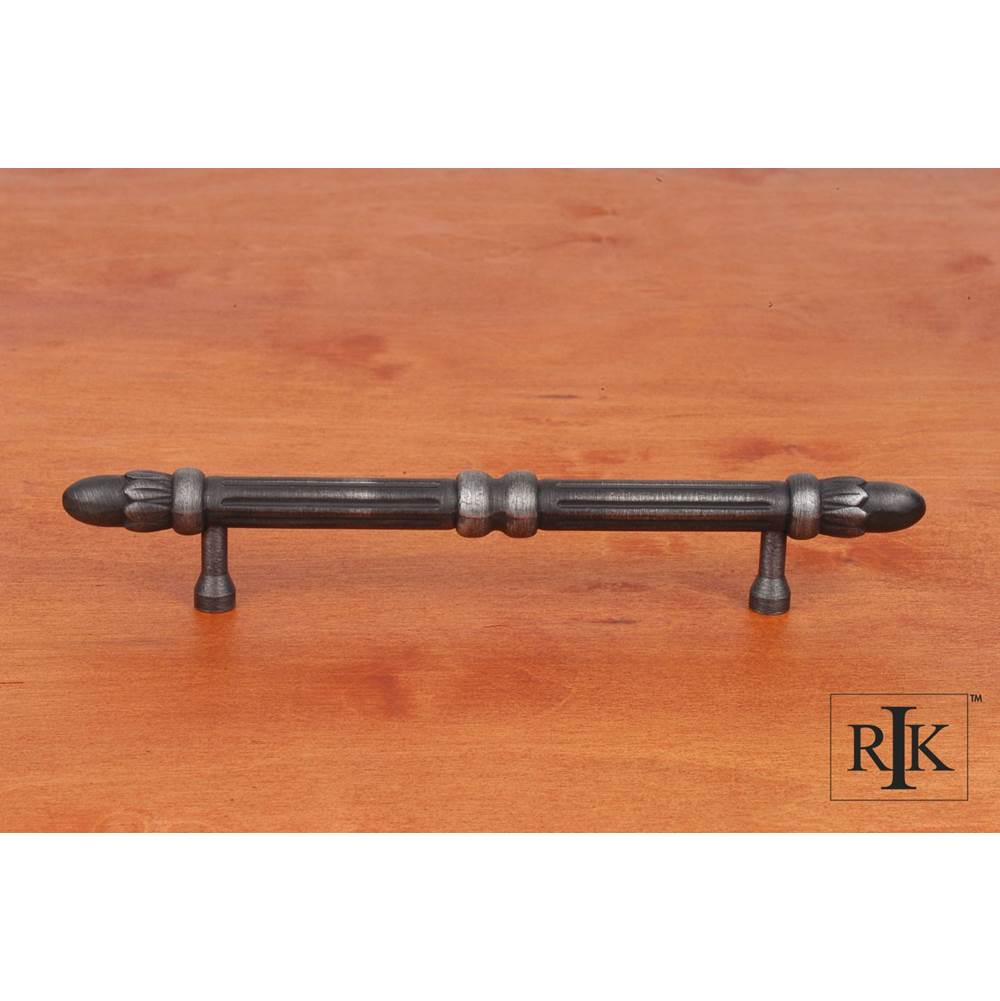RK International - 5'' c/c Lined Rod Pull with Petals at End - Distressed Nickel