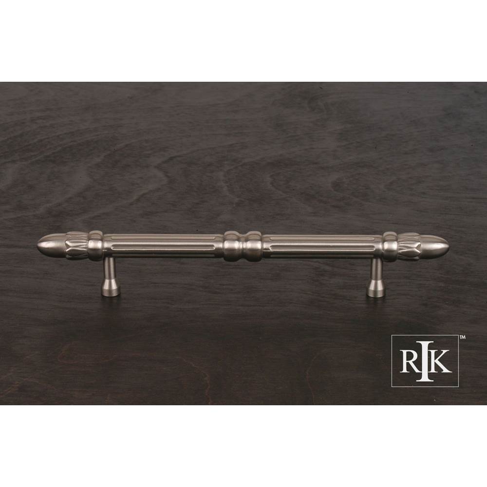 RK International - 5'' c/c Lined Rod Pull with Petals at End - Satin Nickel