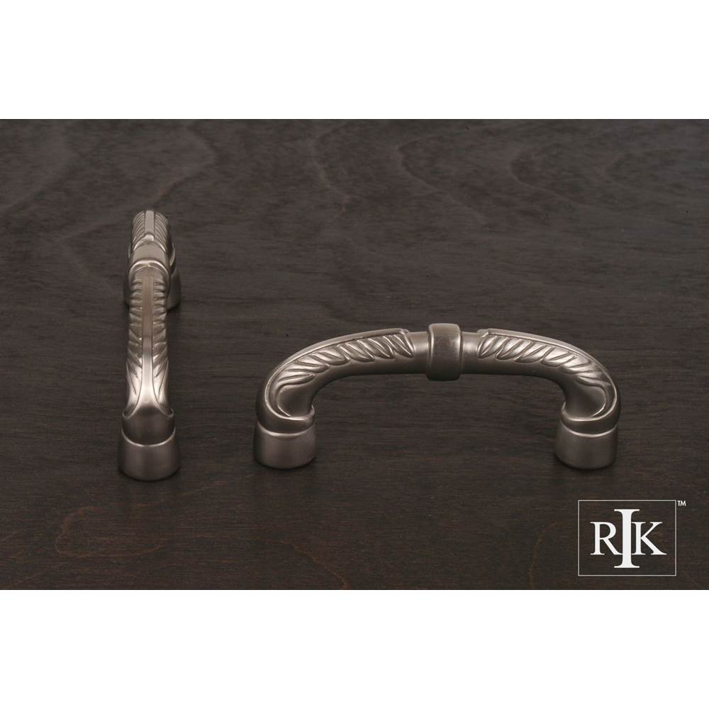 RK International - 3'' c/c Bow Pull with Petals and Solid Line - Satin Nickel