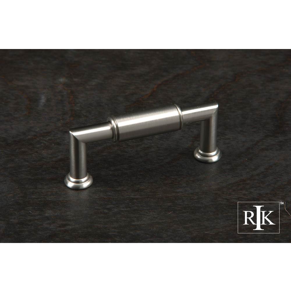 RK International - 3'' c/c Cylinder Middle Pull - Satin Nickel