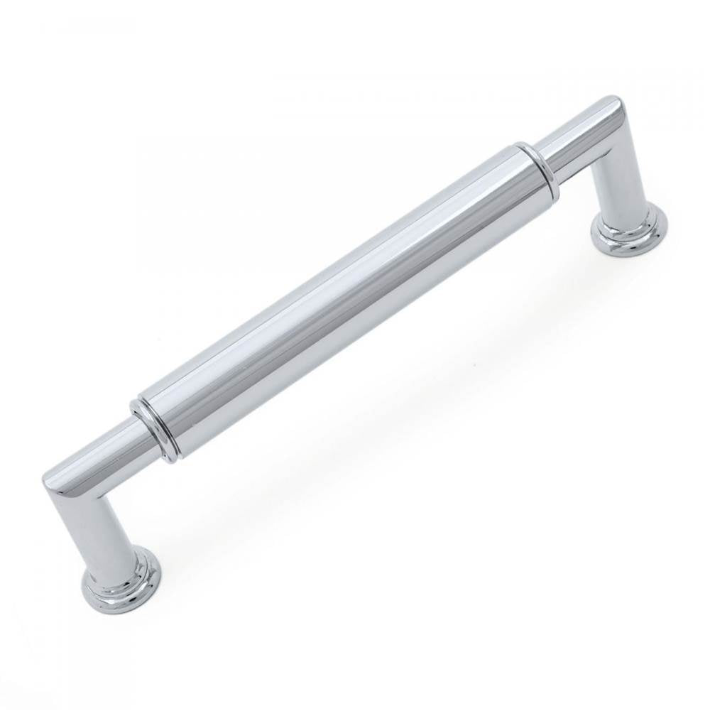 RK International - 5'' c/c Cylinder Middle Pull - Polished Chrome
