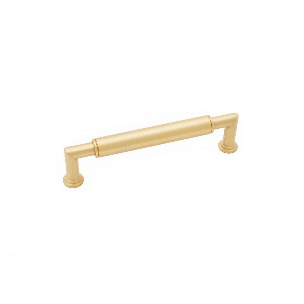 RK International - 5'' c/c Cylinder Middle Pull - Satin Brass